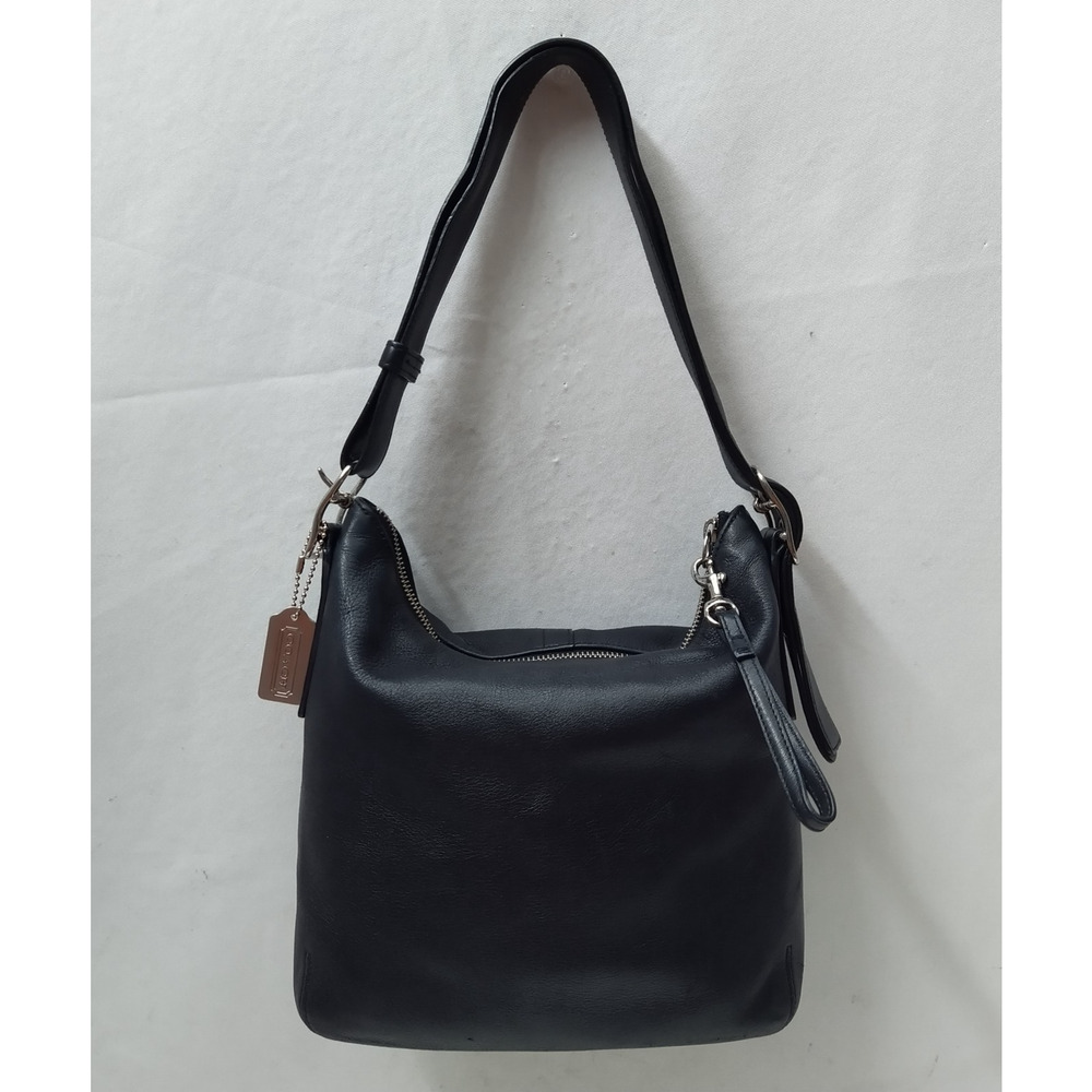 Coach Black Leather Zipper Closure Crossbody Shoulder Bag - Vintage - Picture 2 of 16